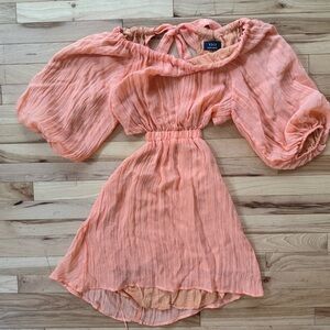 Vince Coral Off-Shoulder Dress ladies Xs